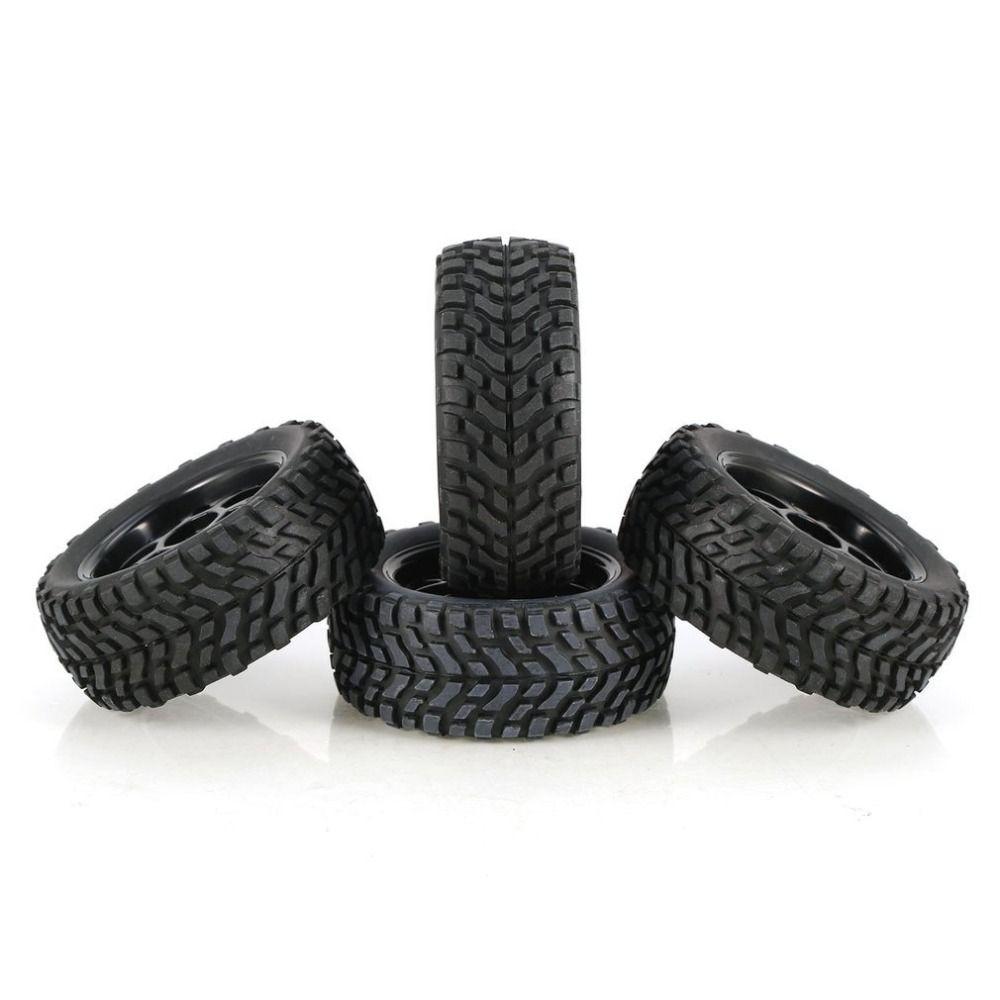 144001 124018 RC Car Wheel Rubber Rally Climbing Car Wheel Rim 75mm Tires Wheel  For MN99S