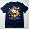 Pickleball Dad Behind Every Great Player Is A Mom Yelling Vintage Graphic T Shirt Unisex Casual Cotton Short Sleeve Tops Funny Gift