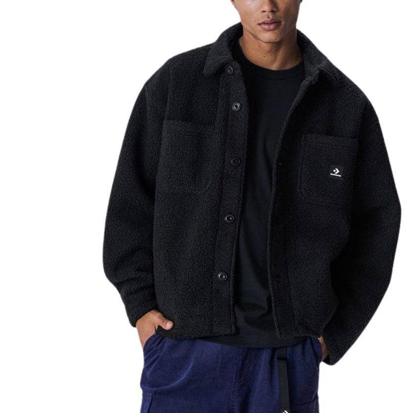 Converse SHERPA SEASONAL Jacket Men's Black 10025268-A02
