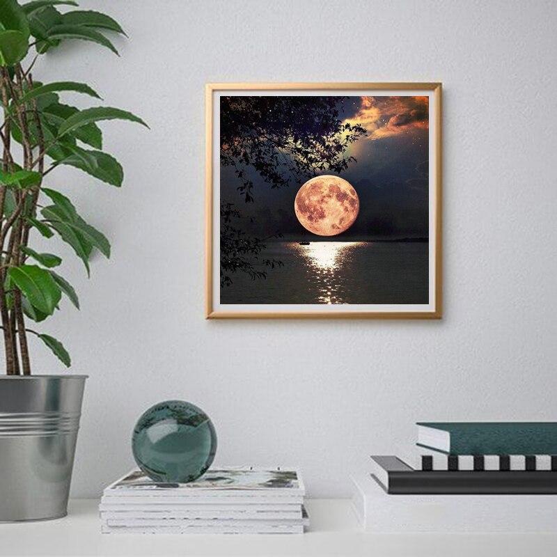 DIY Scenic 5D Diamond Painting Cross Stitch Full Round Mosaic Diamond Embroidery Home Decor Wall Art