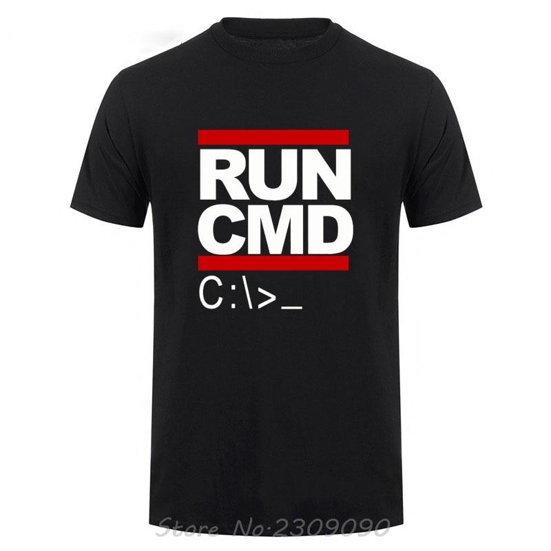 

Run Cmd Computer Programmer Oversized T-shirt Funny Birthday Gift Cotton Tshirt Boyfriend Husband Unisex Tops Tees Mens Clothing 5XL різнокольоровий