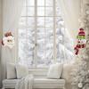 Christmas Window Decor Snowman Santa Claus Curtain Holdback Fastener Xmas Window Decoration for Holiday Home Decor