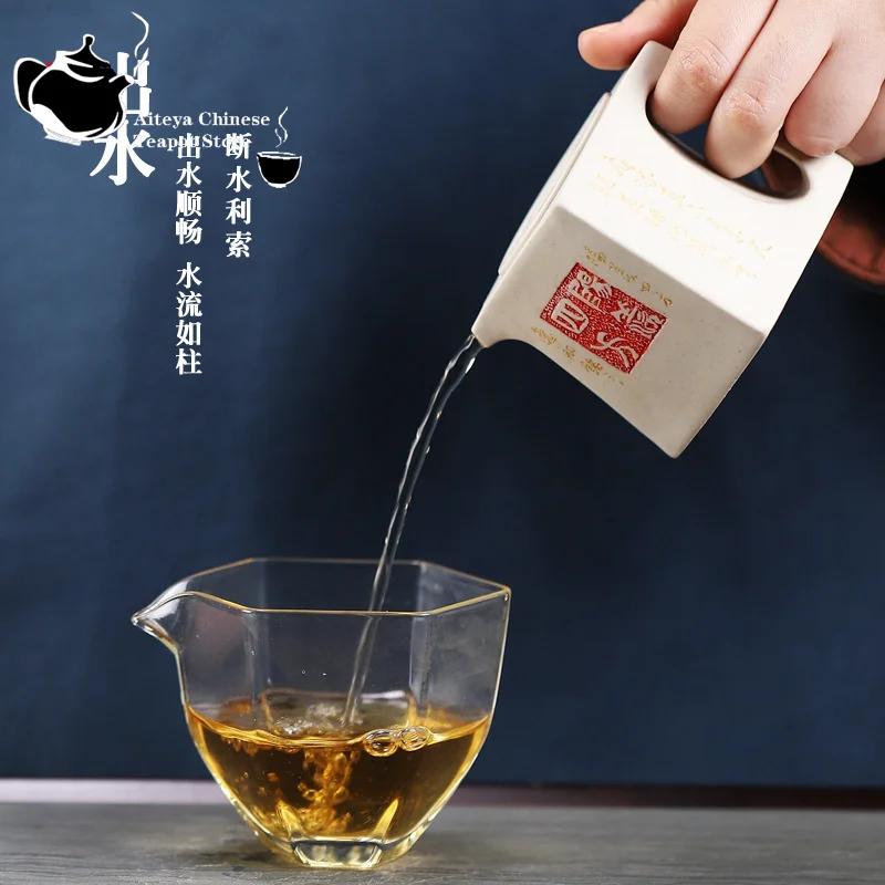 

Yixing-Handmade Purple Clay Pot Collection, White, Duan Yang Xian, Sifang Kung Fu Tea Pot, Chinese Tea Set, Drinking Green Tea