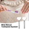 Metal Manual Toothpaste Squeezer Stainless Steel Dispenser Tube Squeezer Labor Saving Toothpaste Tube Wringer Presser