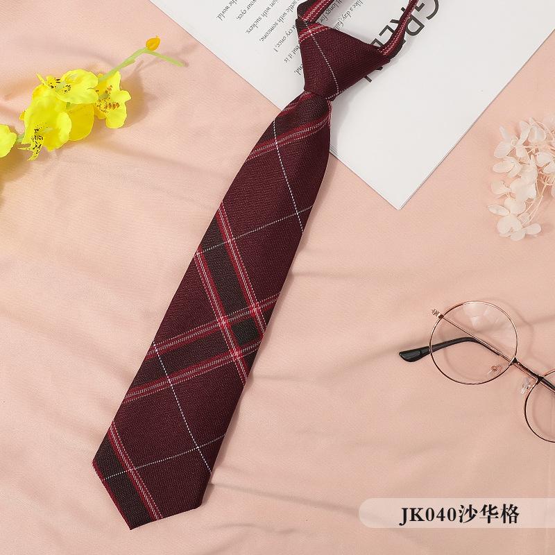 Japanese Plaid Black Bow Tie Collar Rope Women'S Necktie College Wind Streamer Jk Bow Shirt Ins Sailor Suit