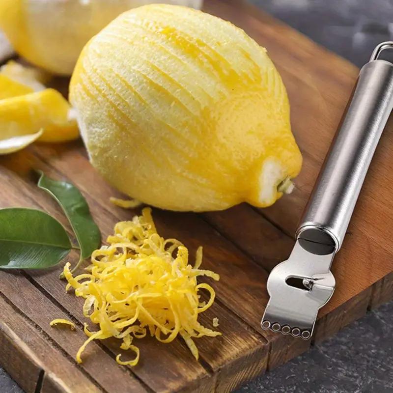 1ks nerezové škrabky na citrony struhadlo na ovoce pomeranč struhadlo struhadlo na citrusy rukojeti z nerezové oceli nůž na loupání limetky
