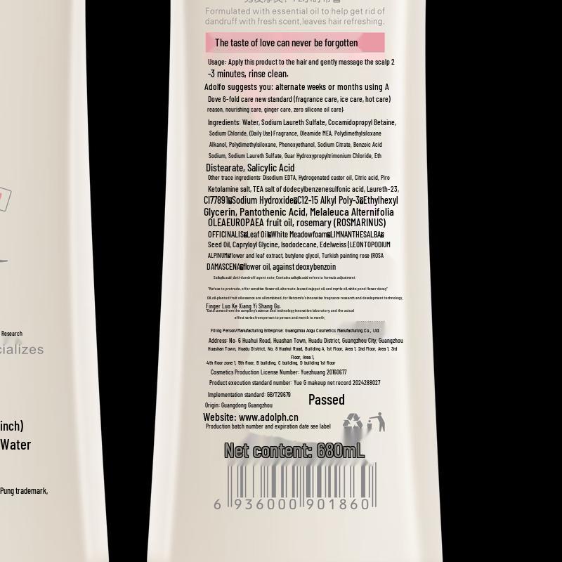 Adolph Anti-Dandruff Refreshing Shampoo Set