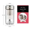 Heenoor Double-Wall Borosilicate Glass Tea Infuser Bottle
