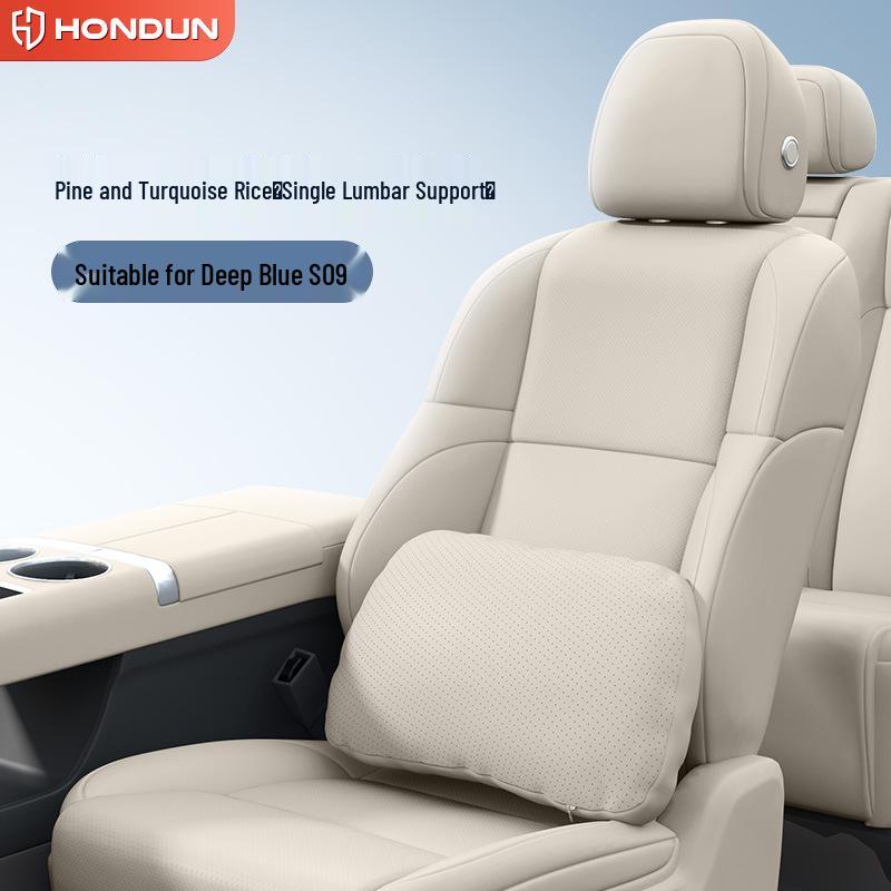 Deep Blue S09 Headrest and Lumbar Support Set - Essential Car Interior Accessories