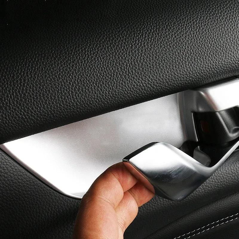 For Honda Accord X 10th 2018     Hybrid ABS Carbon Car Inner Door Bowl Frame Trim Cover Decoration Accessories