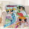 Cartoon The P-Powerpuff G-Girls Cute Blanket Plush Nap Sofa rug for Living Room Office Bedroom Birthday Home Travel Kid Gifts