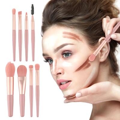 8PCS Makeup Cosmetic Brushes Kit Set Blush Brush / Foundation Brush / Eye Shadow Brush / Halo Dye