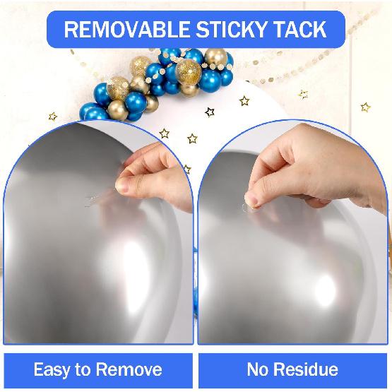 JANYUN 1000 Pcs Double Sided Sticky Dots Removable Round Putty Clear Double Sided Tape for Crafts No Trace Sticky Tack Adhesive Tape (15 mm)