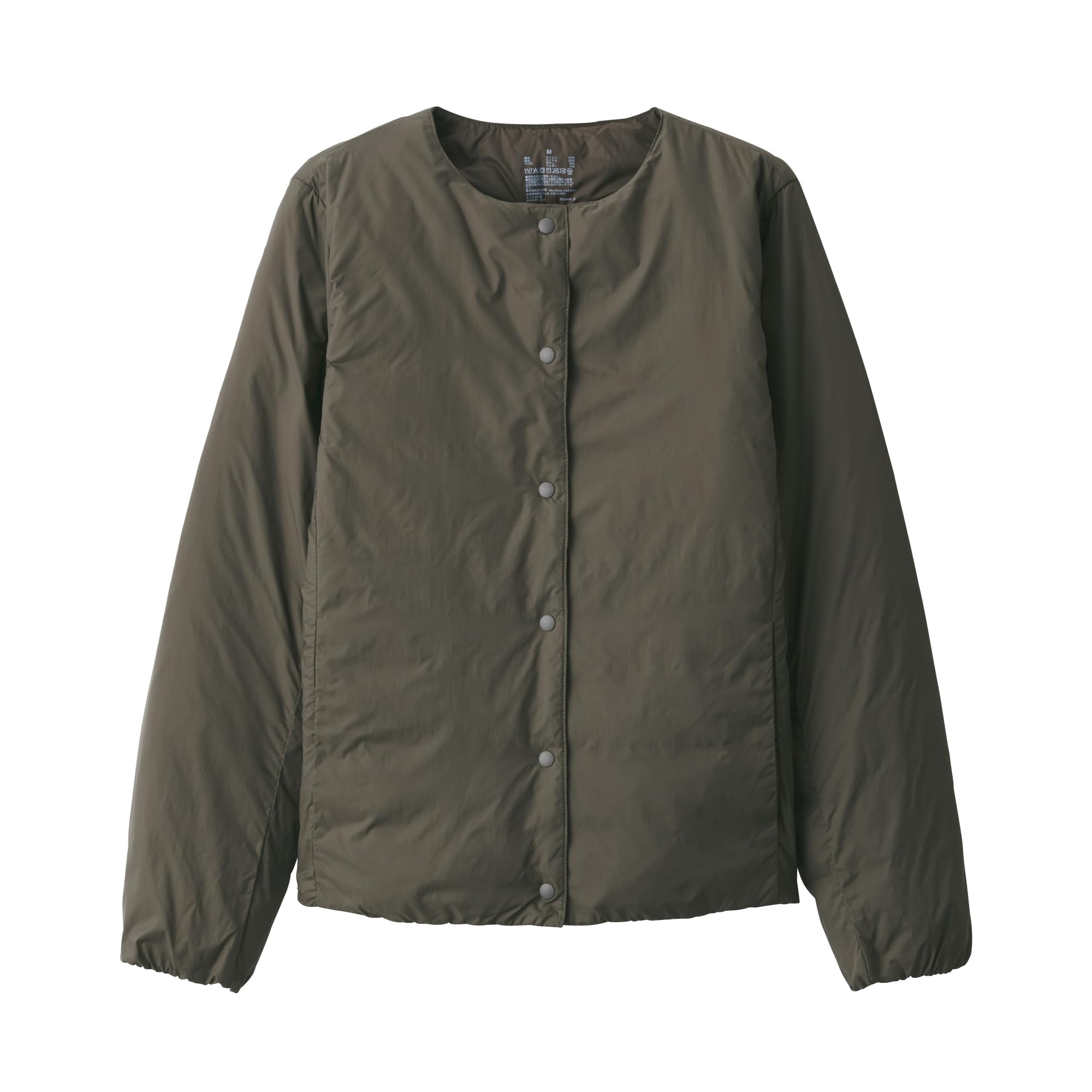 

Женская куртка MUJI Легкий пуховик без воротника Хаки Размер XS, (Антистатическая подкладка), зеленый, (BD0X4A3A)