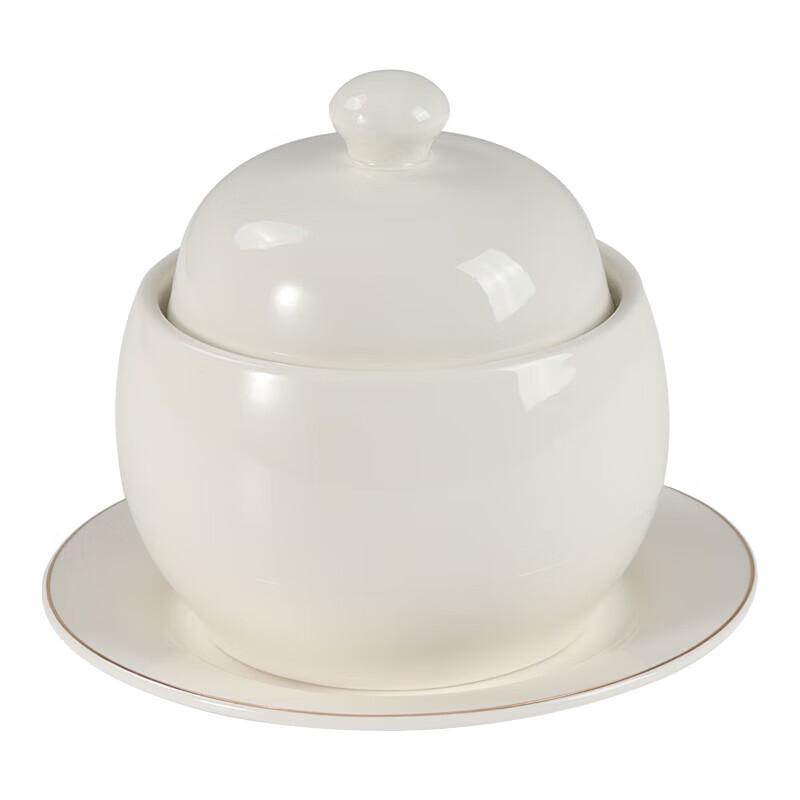 Sishi Yanhuo Ceramic Drum-Shaped Stew Bowl - 5 Inch (Set of 5)