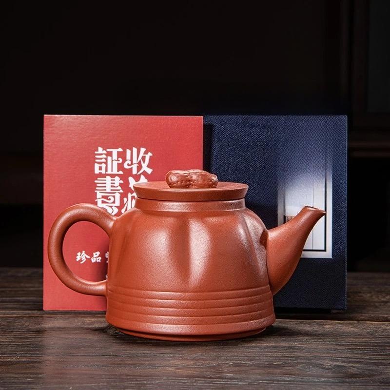 120ML Yixing Purple Clay Teapot 188 Holes Small Capacity Xishi Pot Home Mini Drinkware Handmade Black Tea Puer Pots Decoration
