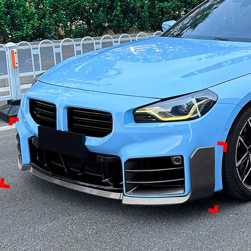 BMW M2 G87 2023+ MP Style Front Splitter & Corner Covers Body Kit Spoiler