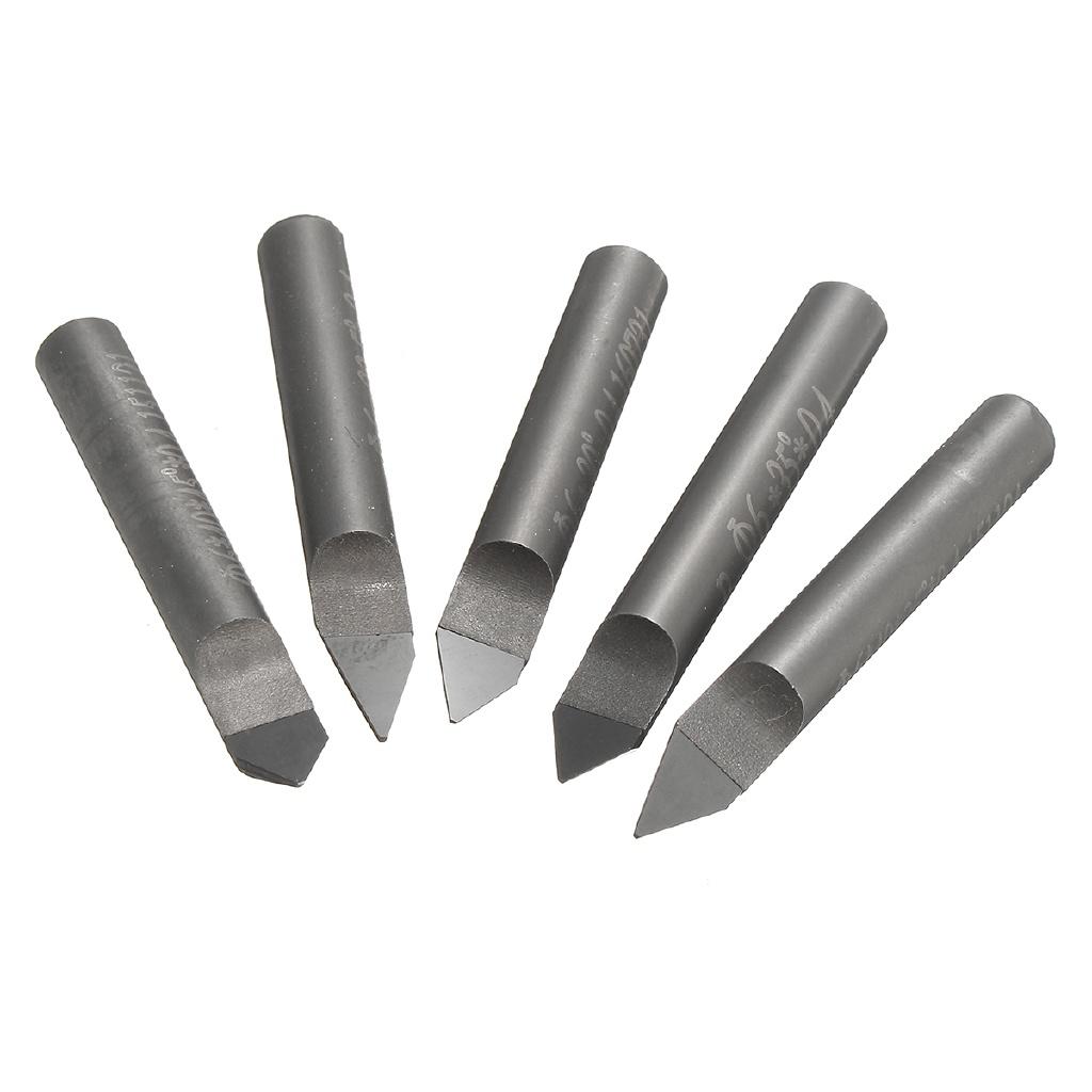 6MM 5 Valori Fresa per Incisione Marmo Granito CNC Diamante Punta per Incisione Punte per Incisione Fondo Piatto