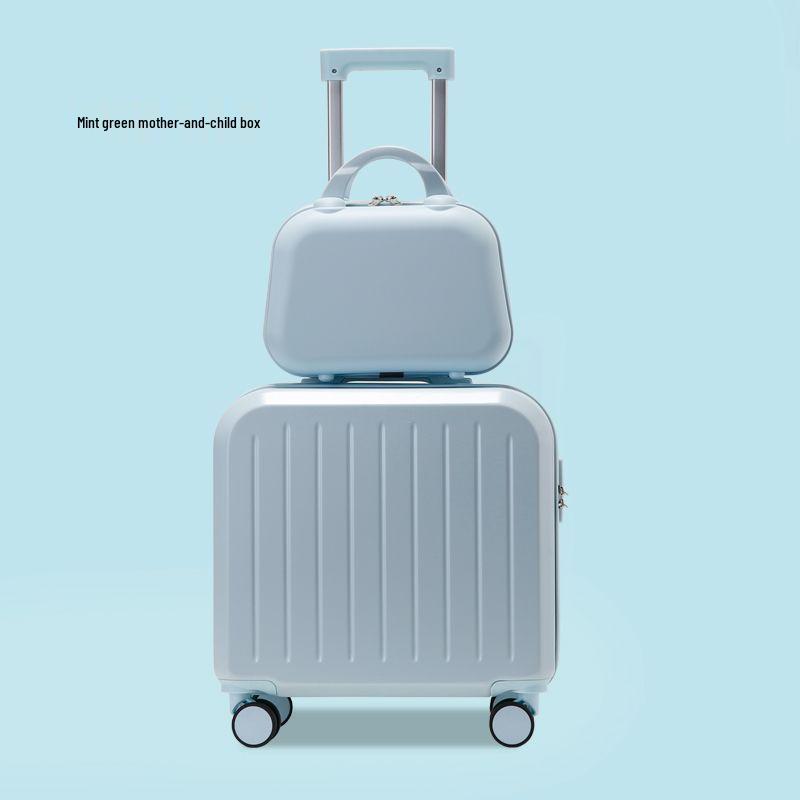 18-Inch Ultra-Light Women's Multi-Functional Carry-On Suitcase - Durable, Sturdy, Silent Travel Trolley