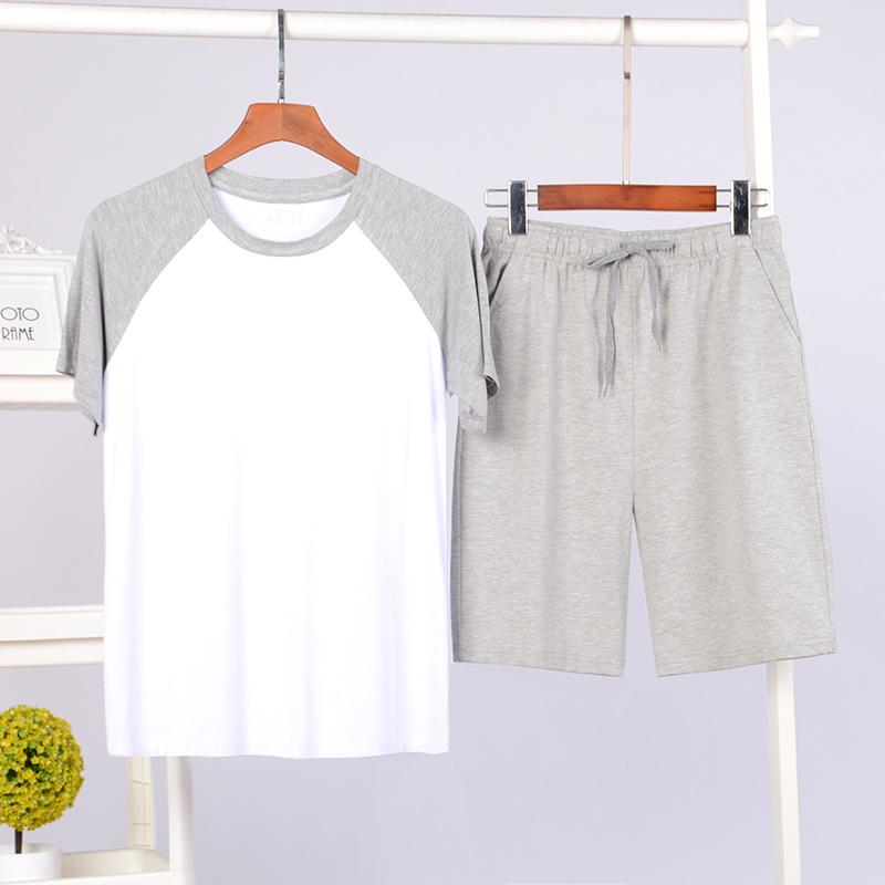 Men's Modal Pajamas Summer Sleepwear Set