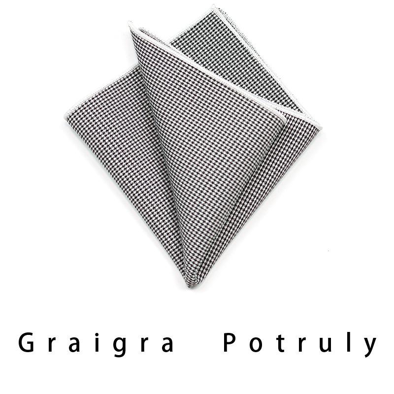 Thousand Birds Suit And Tie Men'S Coffee Grey 7.5Cm Casual Tie Vintage Work Plaid Women