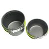 Lightweight Camping Cookware Set 10 Piece Ultralight Mess Kit Durable Non Stick for Hiking Mountaineering