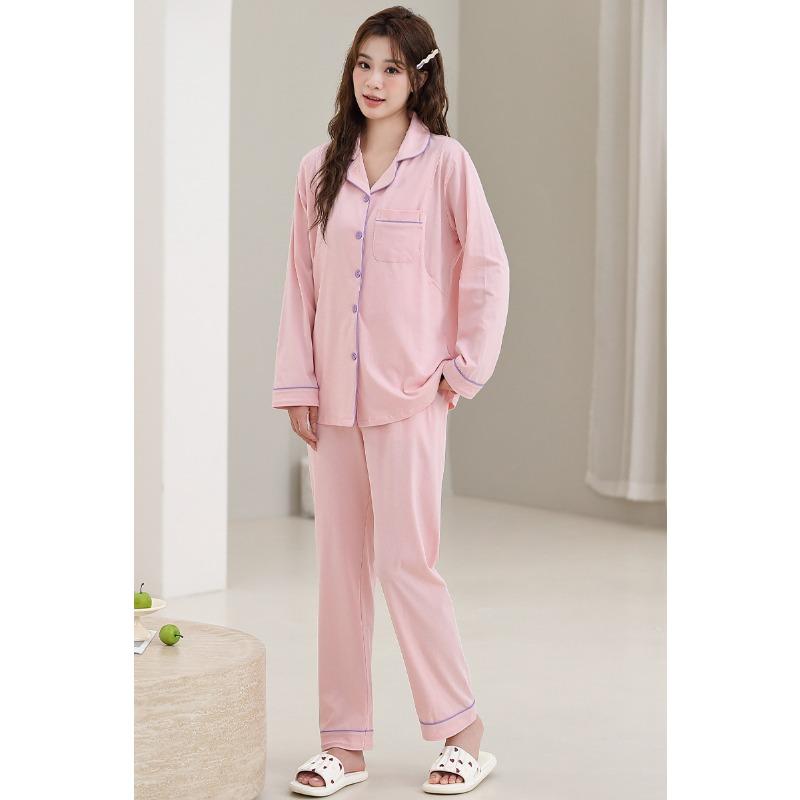 Cotton Postpartum Clothing Four Seasons Type A Breastfeeding Sleepwear Outerwear Home Clothes Pregnant Women's Set
