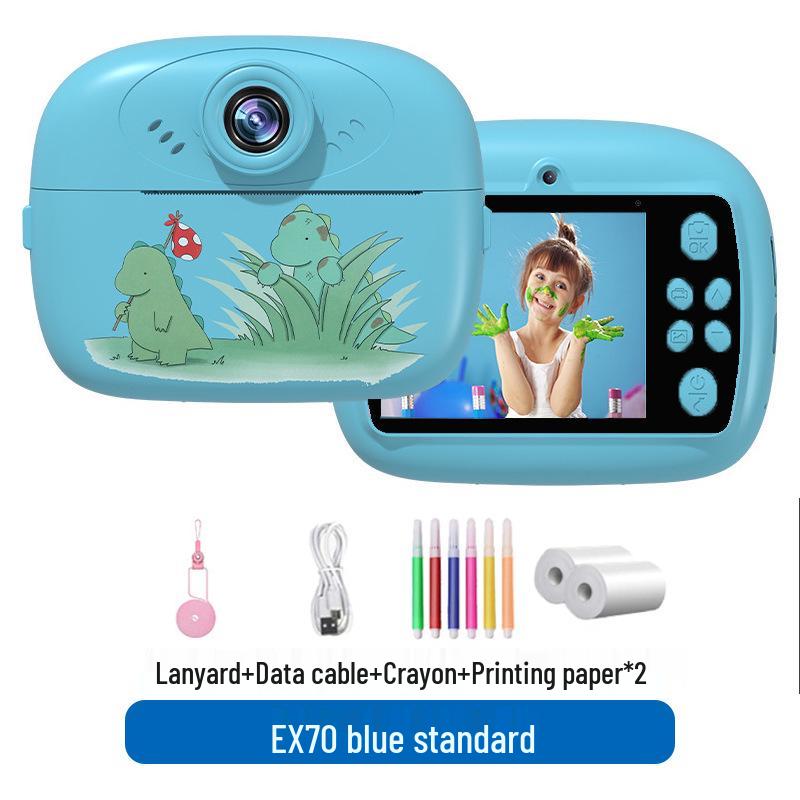 Q5 Barnas Dobbeltlinse Instant Print Kamera - Håndholdt Mini SLR Leketøy