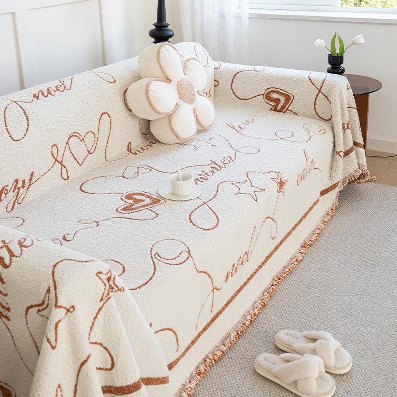 Chenille Sofa Cover for Living Room Modern Sofa Cushion Mat Couch Protector Covers Soft Thicken Chair Sofa Towel Home Decor