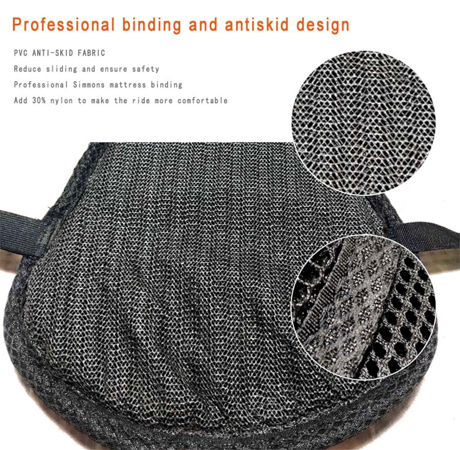 3 Layer Net Seat Cover Non-slip Breathable for Motorcycle Size S