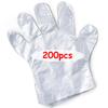 100/200pcs Disposable Transparent Thickened Plastic Gloves for Cooking Food Handling Hair Dyeing Restaurant Kitchen Supplies
