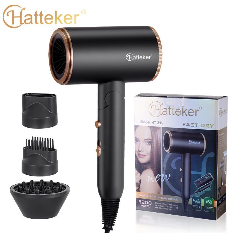 Hatteker Portable Hair Dryer Electric Home Use Hair Dryer Foldable Small Tube for Quick Drying
