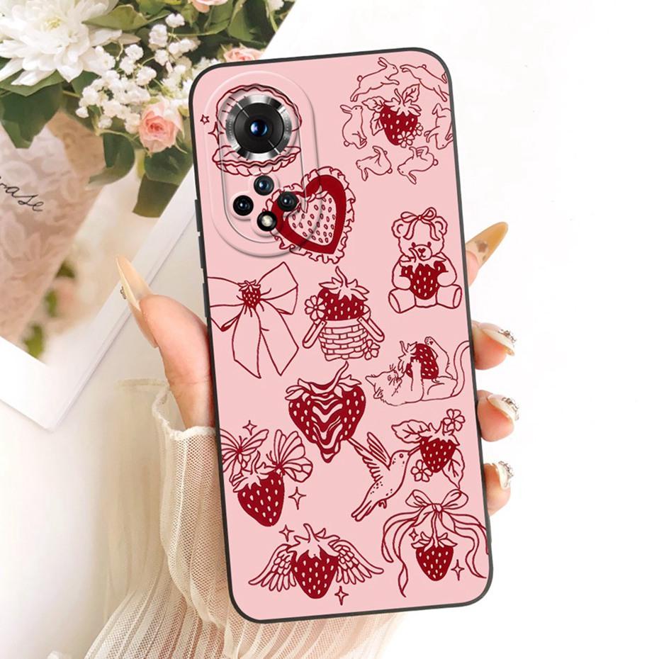 Cute Printed Phone Case For Honor 50 Pro Honor50 Soft Silicone Shockproof Cases For Honor 50 50Pro Covers Bumpers