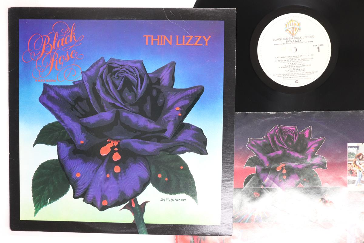 Виниловая пластинка THIN LIZZY Black Rose A Rock Legend BSK3338 WARNER BROS 1979 США Рок Б/у