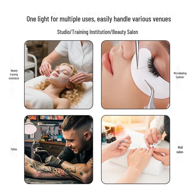 Foldable LED Eye-Protection Desk Lamp with Clip for Reading and Computer Use