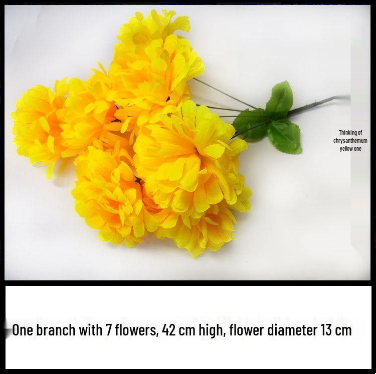 Qingming Chrysanthemenstrauß: Seidenblumen (künstlich) für das Gräberfegen und Friedhofsgedenken