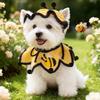 Bee Shaped Dog Scarfs Elastic Cat Collar Pet Outfit Pet Knitted Hat  Ideal Gift