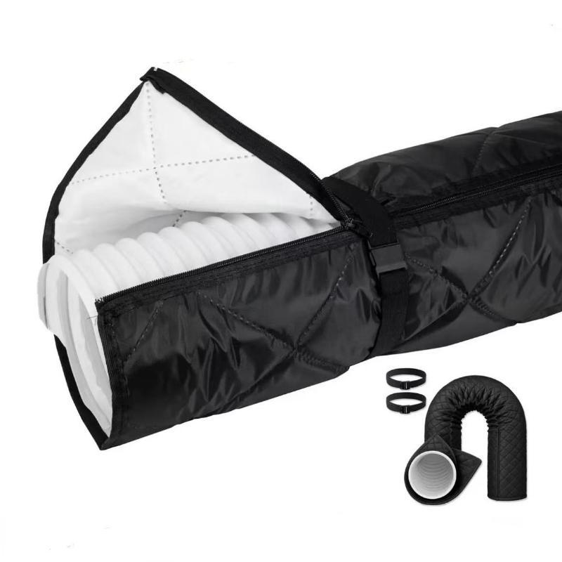 Adjustable Straps Air Conditioner Hose Cover Heat Insulation With 2 Buckle Straps Portable Ac Hose Protective Sleeves