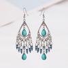 Bohemian Style Tassel Earrings Women Girls Long Fringe Dangle Earrings Female Vintage Jewelry