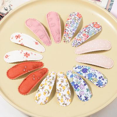 10Pcs/Set Woman Girls Cute Snap BB Clips Kids Print Hairpins Barrettes Headwear Boutique Children Hair Accessories