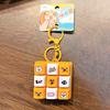 Keychain Pendant Stress Relief Fidget Toy with Metal Hanging Buckle Funny Emoticons Sound Decompression
