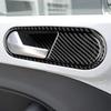 AIRSPEED Volkswagen Beetle Accessories Real Carbon Fiber Car Door Inner Grab Handle Cover Frame Interior Parts Decorative Frame Stylish Custom Dress