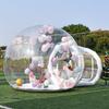 Inflatable Bubble House Clear PVC Dome Tent with Blower Quick Inflation 3-5 Min for Kids Party Backyard Garden Outdoor Play CE EN71 Certified