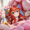 Quintuplets M-Miku N-Nakano W-Waifu Pillow Case Soft Plush Fabric Double-Sided Printed Cushion Cover Warm Winter Sofa