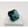 25+ Ct Natural Teal Blue Tourmaline Emerald Cut Fabulous Certified Gemstone