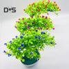 Artificial Flower Plastic Fake Bonsai Romantic No Watering Beautiful Bonsai with Pot Garden Supplies