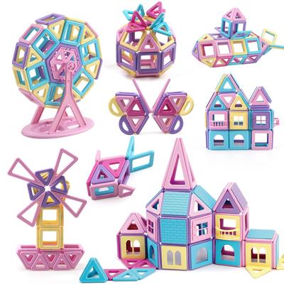 Blocos de Construção Magnéticos HIWO, 148 Peças, Brinquedos Magnéticos para Meninas, Brinquedos Educativos para Crianças Pequenas e Meninos, Quebra-Cabeças 3D, Jogos, Modelos, DIY