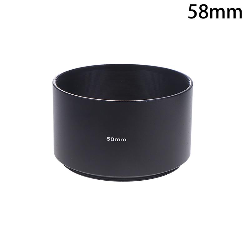 

1Pieces 40.5mm 43mm 46mm 49mm 52mm 55mm 58mm 62mm Long Metal Lens Hood For Camera Lens Universal Sunshade Camera Accessories