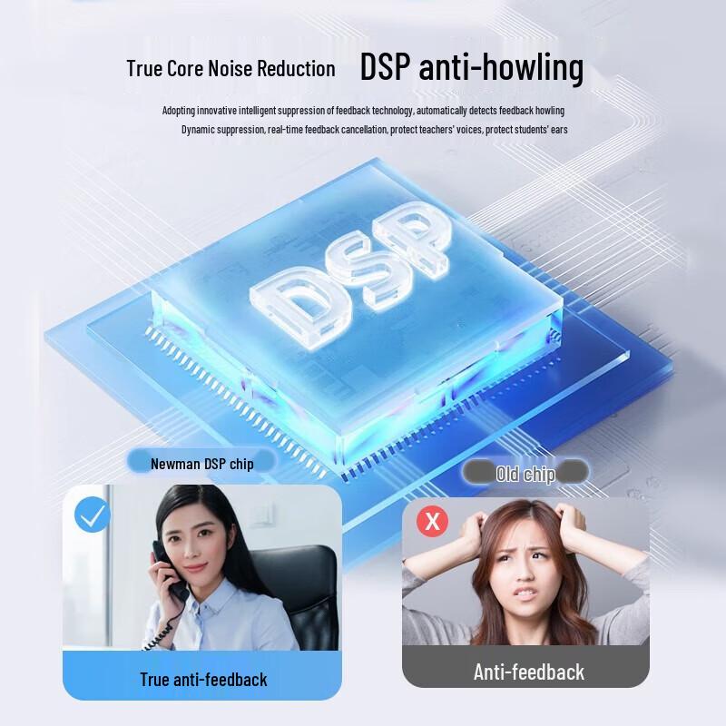 NEWMINE U-225 Portable Bluetooth Amplifier with Headset Microphone