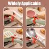 1/2/4/6PCS Silicone Spatula Rack Anti Scalding Overflow Clip Spoon Holder Mobile Universal Storage Shovel Rack Kitchen Gadget